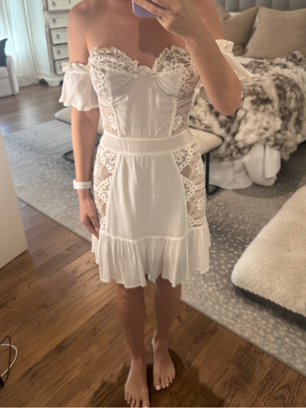 For Love And Lemons White Lace dress